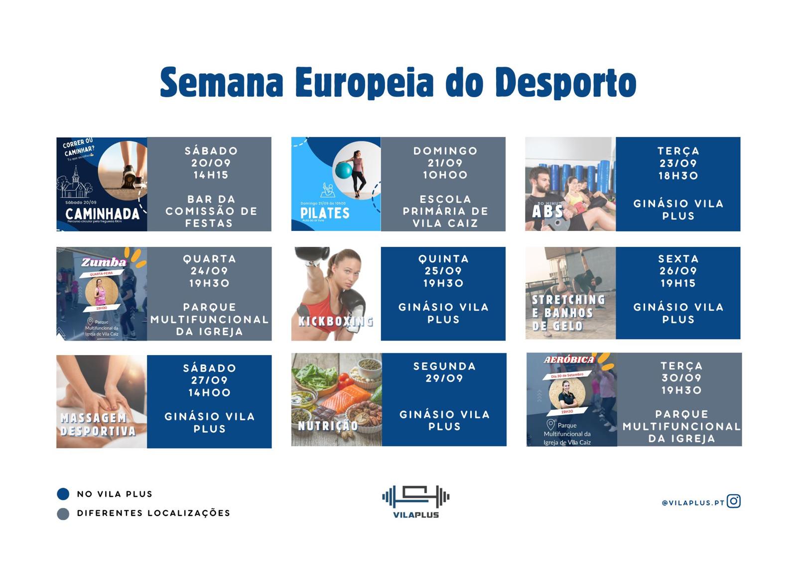 Atividades da Semana Europeia do Desporto no Vila Plus